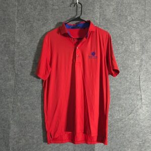 Greyson Talis Park Golf Club Polo Shirt Mens Sz M Red Blue Golf Activewear Sport